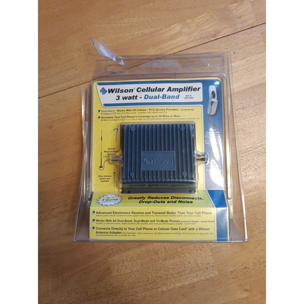 Wilson 811201 Direct-Connect 800/1900 MHz In-Line Amplifier w/Car‎ Power Supply
